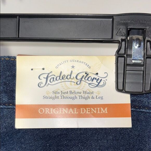 Faded Glory Blue Straight Jeans Classic Style - Picture 9 of 11